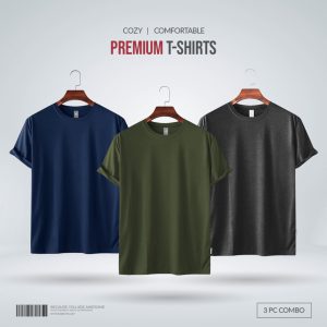 Mens Premium Blank T-shirt -Combo